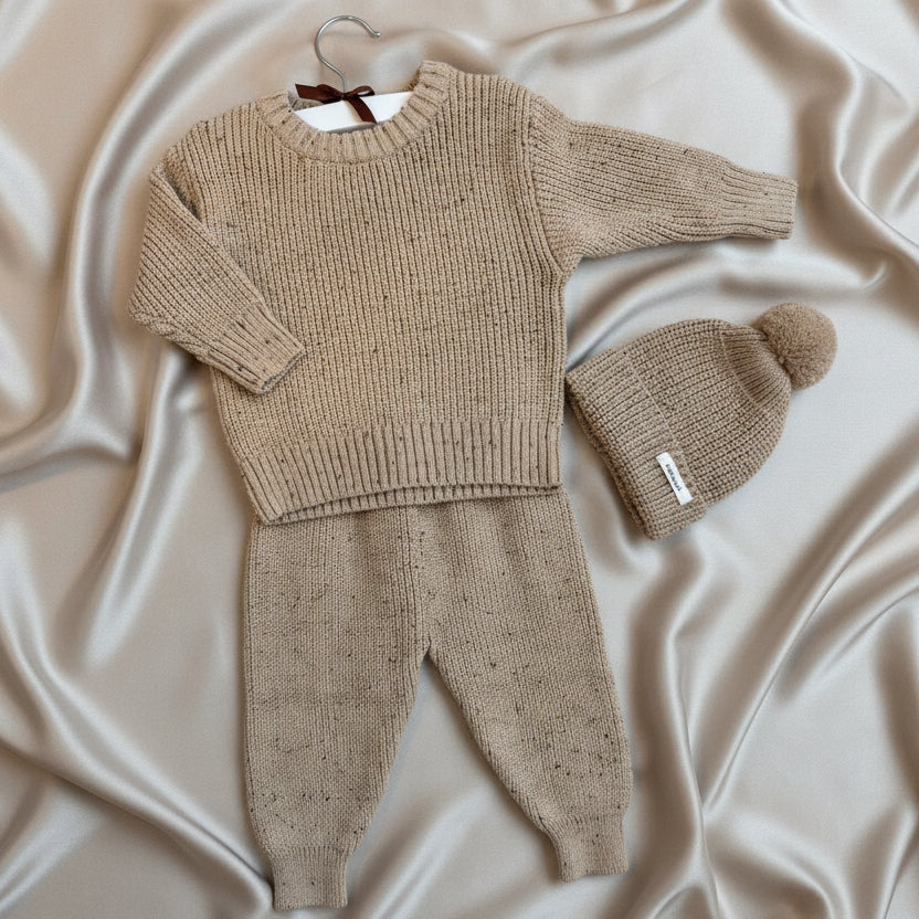 Babyset Nova - Knitted Sand